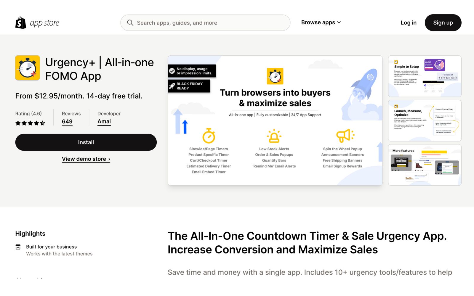 Urgency+ | All‑in‑one FOMO App